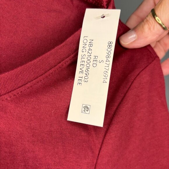 NO BOUNDARIES NEW Long Sleeve Round Neck Tee Juniors S (3-5) Red - Picture 4 of 6